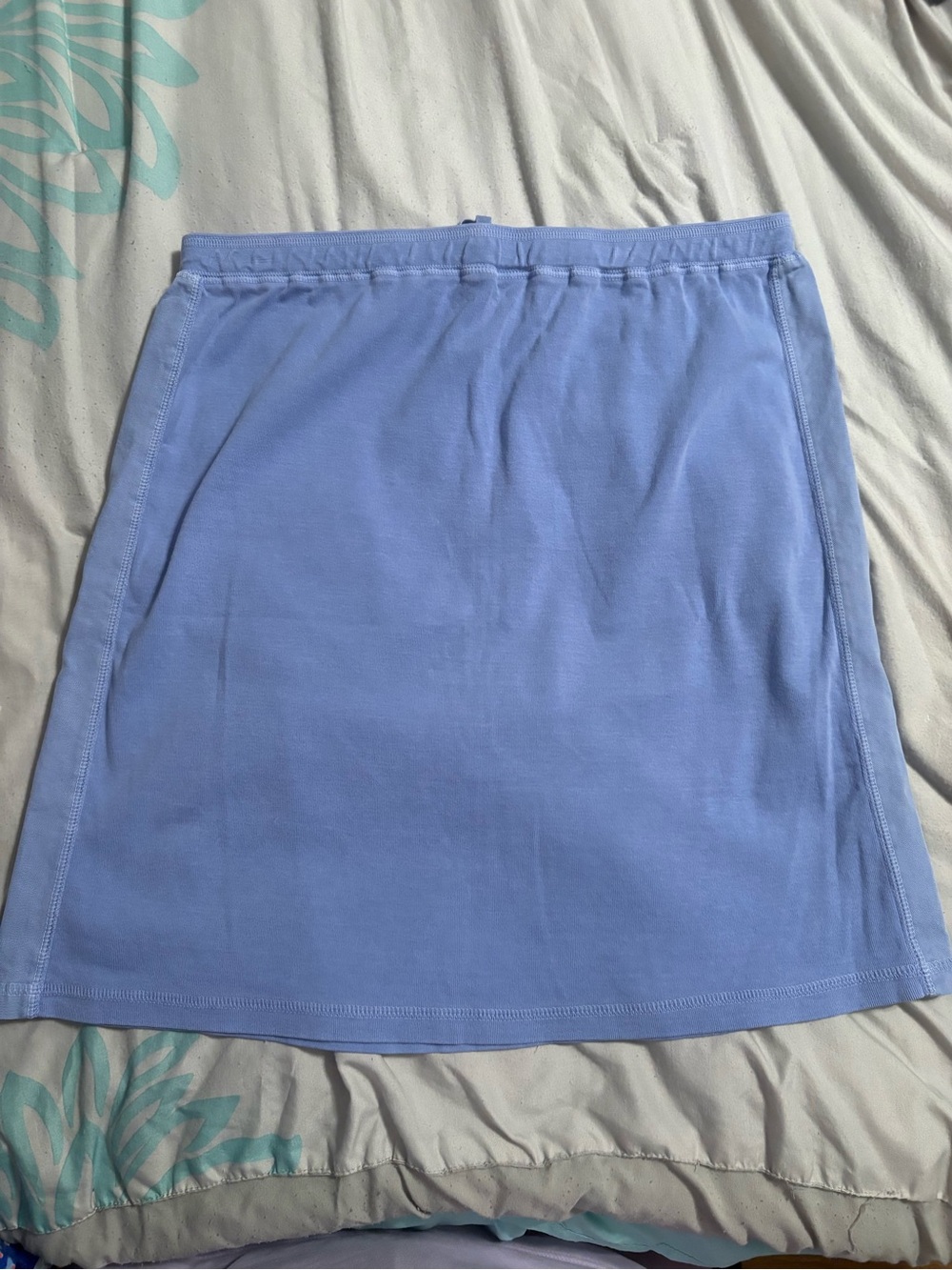 L.L. Bean cornflower Blue Cotton Mini Skirt